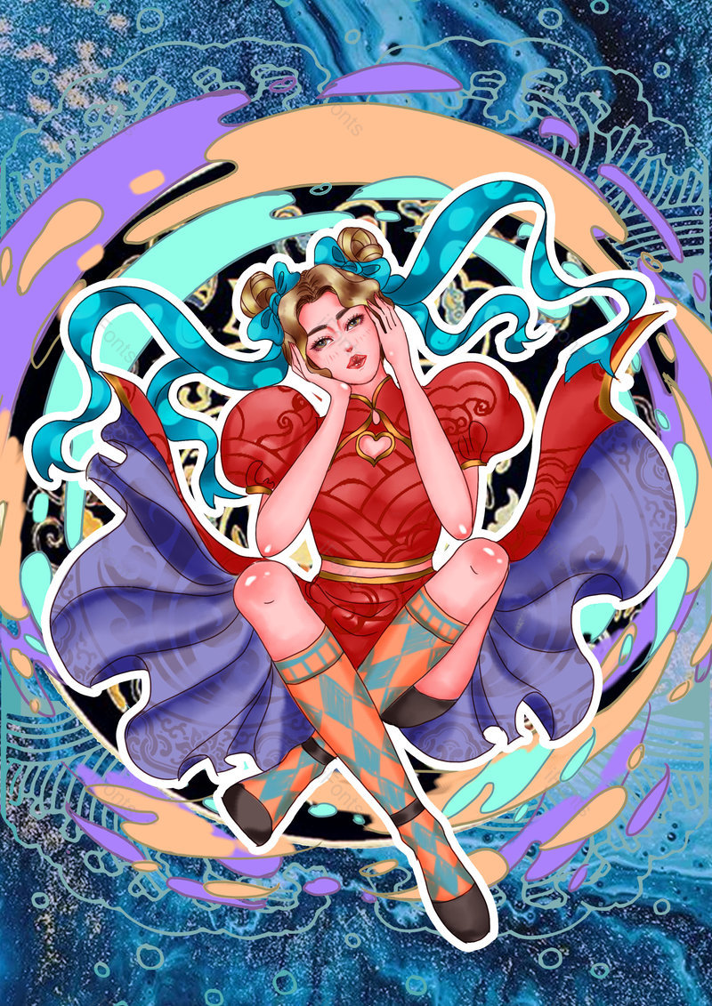 中国风国潮手绘古风人物美女背景设计,插画/手绘图,插画/手绘图库,插画/手绘图下载,插画/手绘